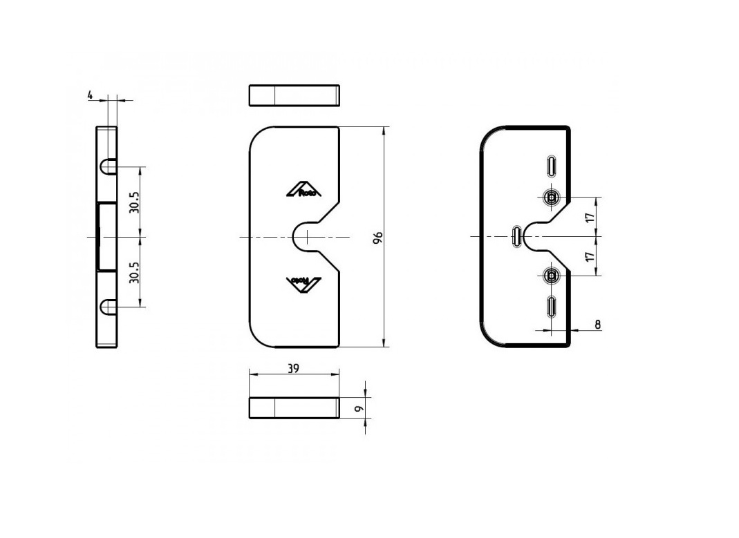 808054 Декоративная накладка Patio Inova белая, шт,